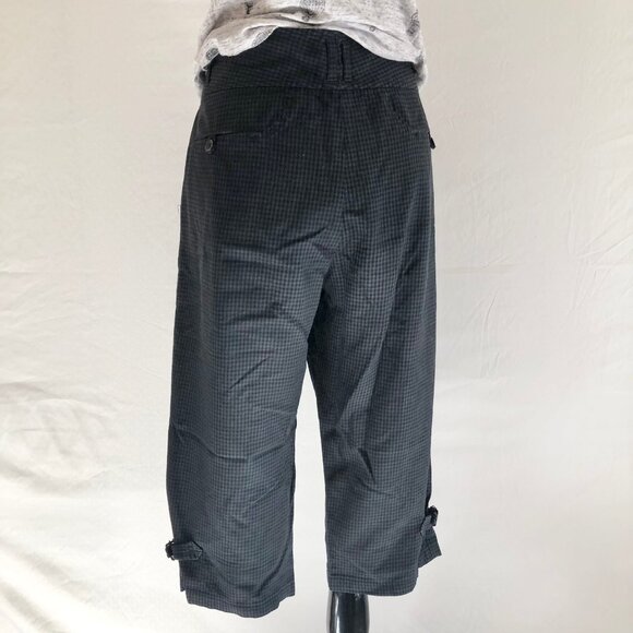 Vintage Grunge Plaid Wool Cropped Pants - Picture 7 of 10